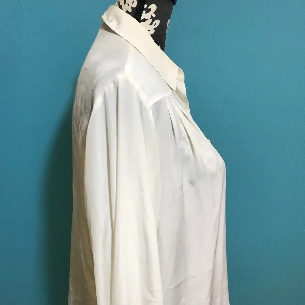 FREE * Vintage Dalton's Woman's Long Sleeve Button Down Blouse GUC Retro Career - Picture 5 of 12